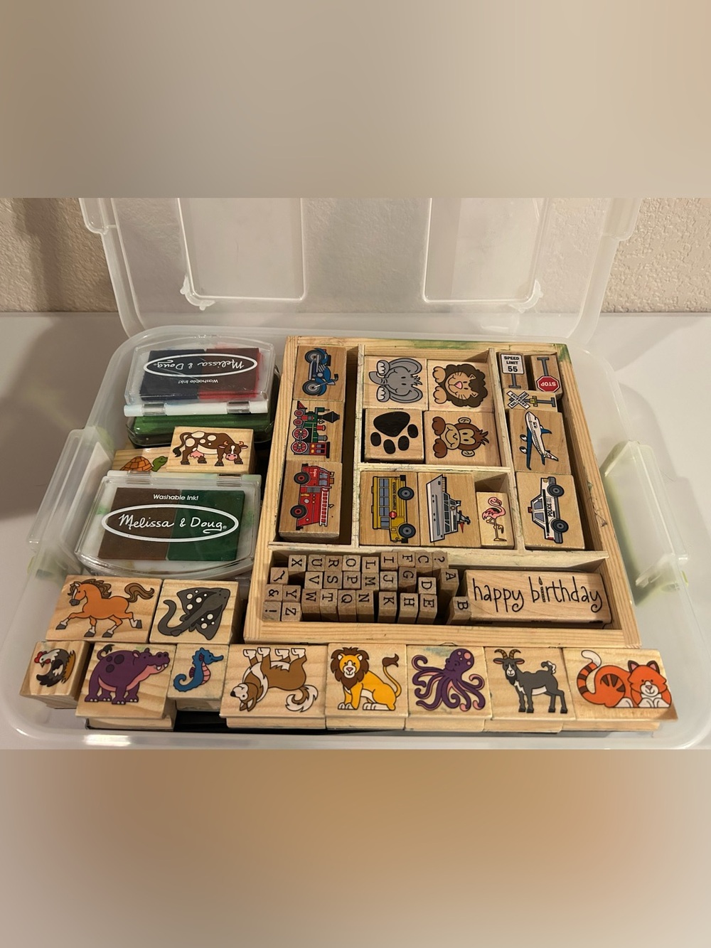 Teacher’s Stamps Crafters Lot Rubber Stamps Melissa & Doug & Alphabet & Misc